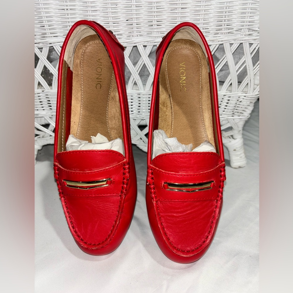 Vionic Red Loafers